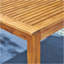 Table de salle à manger d'extérieur extensible en bois d'acacia, naturel