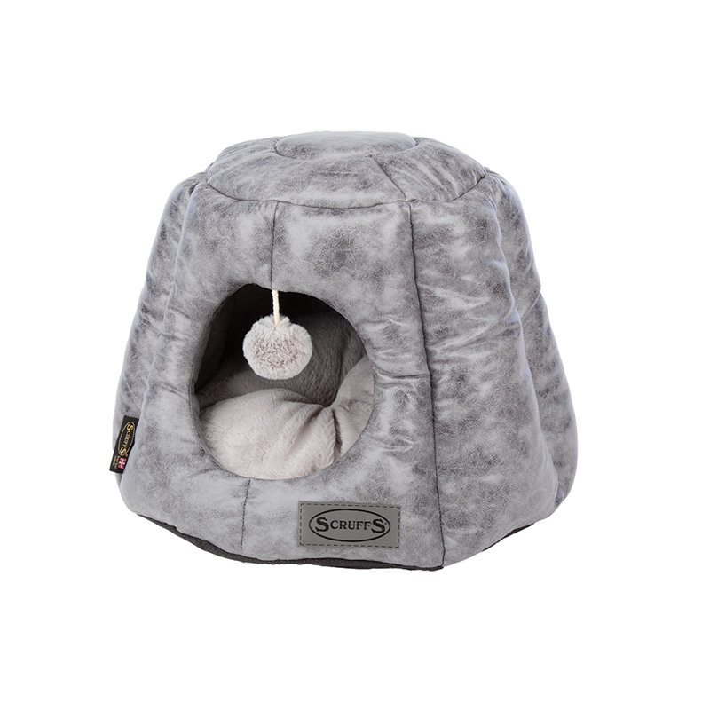 Knightsbridge 100% Polyester Pet Bed, Grey