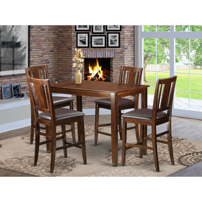 Barview - Person Solid Wood Solid Wood Top Four Leg Dining Set