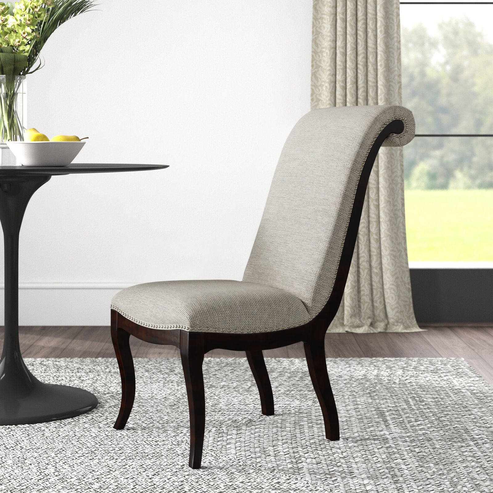 Andover Mills™ Bookout Tufted Upholstered Wooden Dining Chairs & Reviews