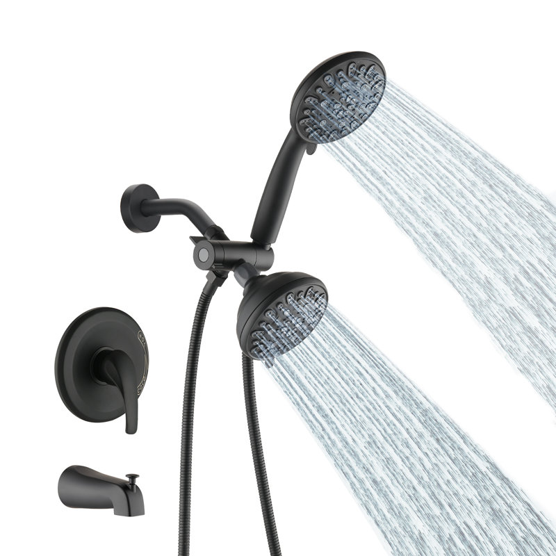 All-In-One Kit with Rough in-Valve, Matte Black 