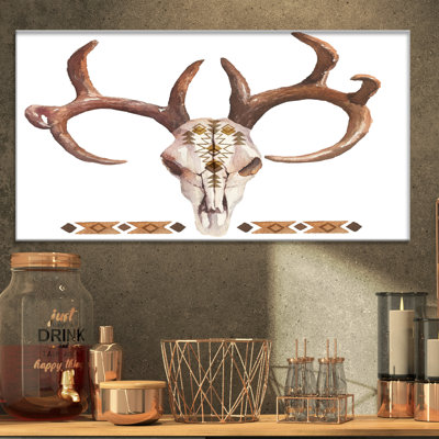 « real cerf antler », impression