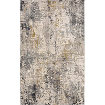 Tapis abstrait gris / crème Marseille