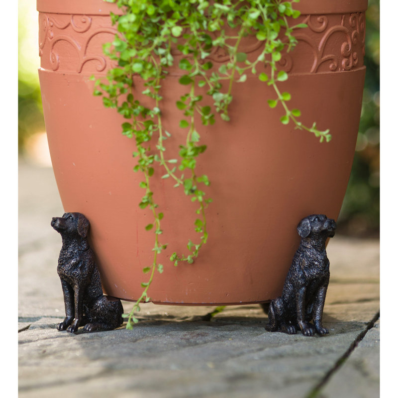 Ensemble de 3 pieds de jardinière Labrador Retriever