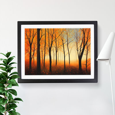 Exhilarating Autumn Forest - Single Picture Frame Painting