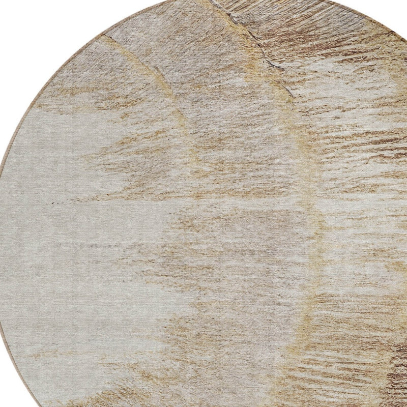 Tapis beige rond 8 po