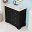 Meuble-lavabo avec lavabo en céramique, tablette réglable et 3 tiroirs-973744000