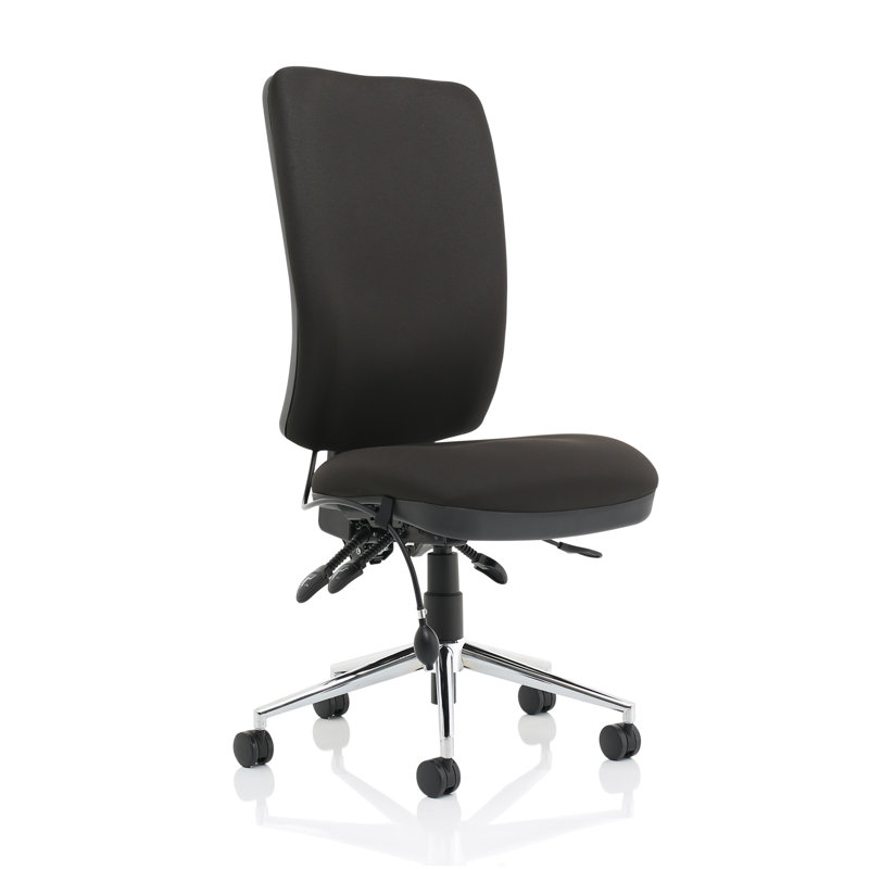 Polyester Blend Task Chair, Black