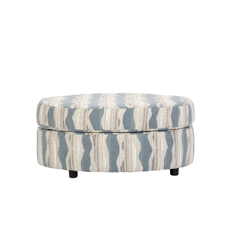  Repose-pieds rond 23600, Tasso Soulitude, Beige/bleu