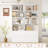 70.9"H X 47.2"W Wood Double 4-Tier Bookcase With 4 Storage Drawers-159168296