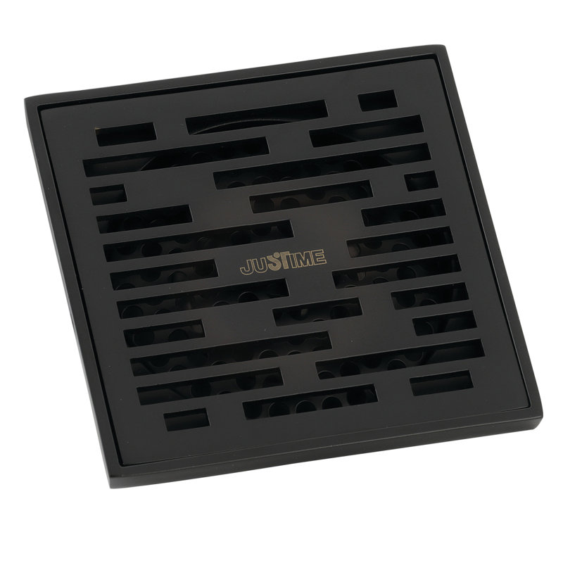 Watercourse Transit Grid Shower Drain, Matte Black