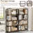 5 Tier Large Book Shelf, Bookcase Home Office Open Bookshelf,Shelves For Living Room, Office Shelf,Vintage Industrial Style Bookshelf With Metal Frame-1383086834