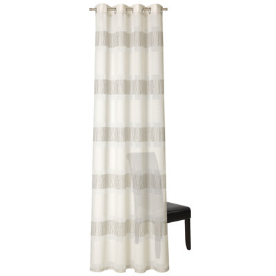 Aibek Semi Sheer Curtain Single Panel