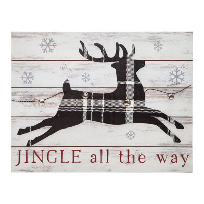 Décoration murale Jingle All The Way avec renne
