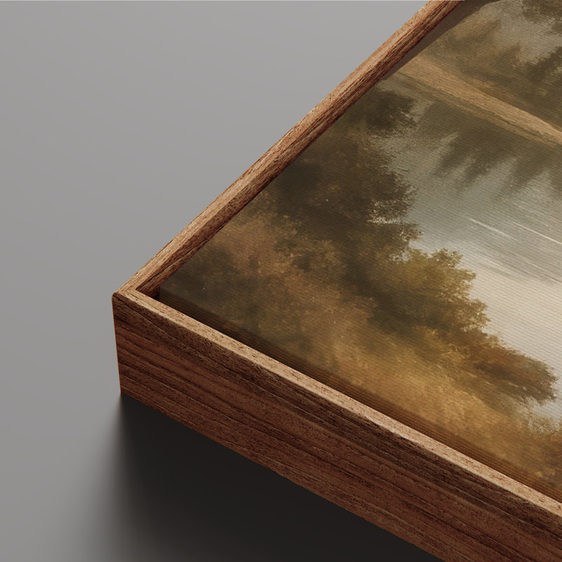 Art mural encadré sur toile, rétro muraux abstraits pour chambre à coucher, H 36 po x l 24 po, Naturel