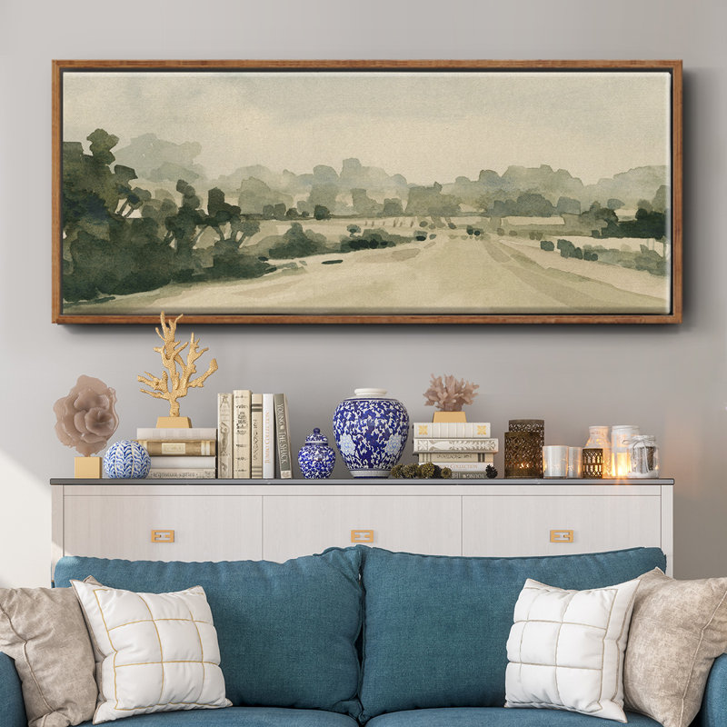 Rurales de campagne I - toile encadrée, H 20 po x l 50 po