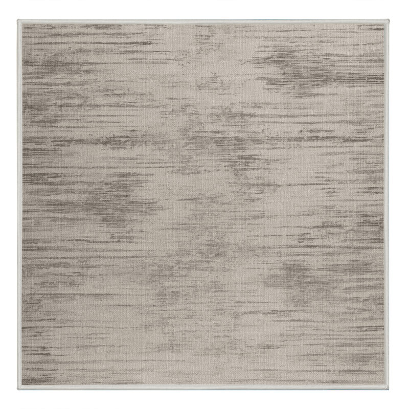 Tapis beige lavable à la machine, Carré 5 pi