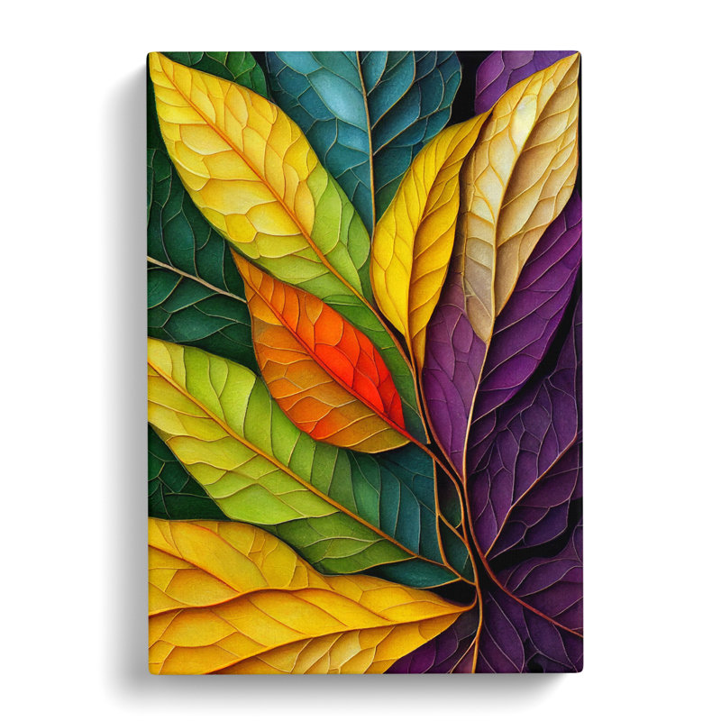 Yaya Ivy Leaf In Colour Vol.1 - Wrapped Canvas Print, 50cm H x 35cm W x 3cm D