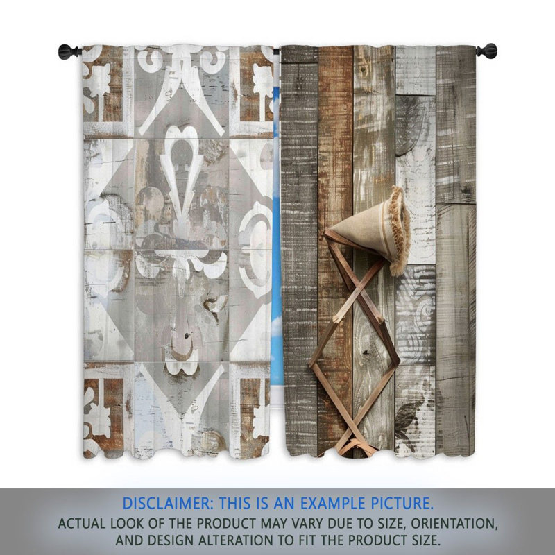 Paire de rideaux obscurcissant en polyester Aliani, L 40 po x L 61 po