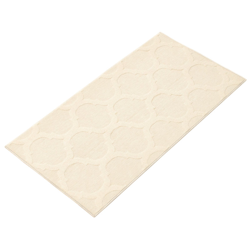 Ensemble de tapis beige marocain Jullie, Rectangle 2 pi 8 po x 4 pi 11 po