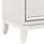 2 Table de chevet blanche pour chambre à coucher - Style et option de rangement sécuritaire