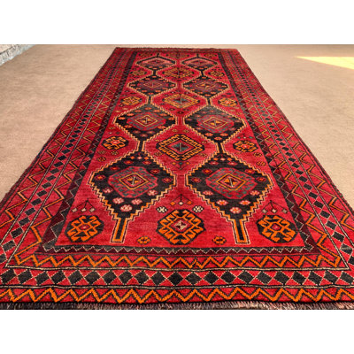 Tapis rétro 4,7 x 9,9 pi, tapis en laine fabriqué à la main afghane, tapis géométrique, tapis tribal, tapis antique, tapis à poils doux de 138 x 297 cm, salon de chambre à coucher.