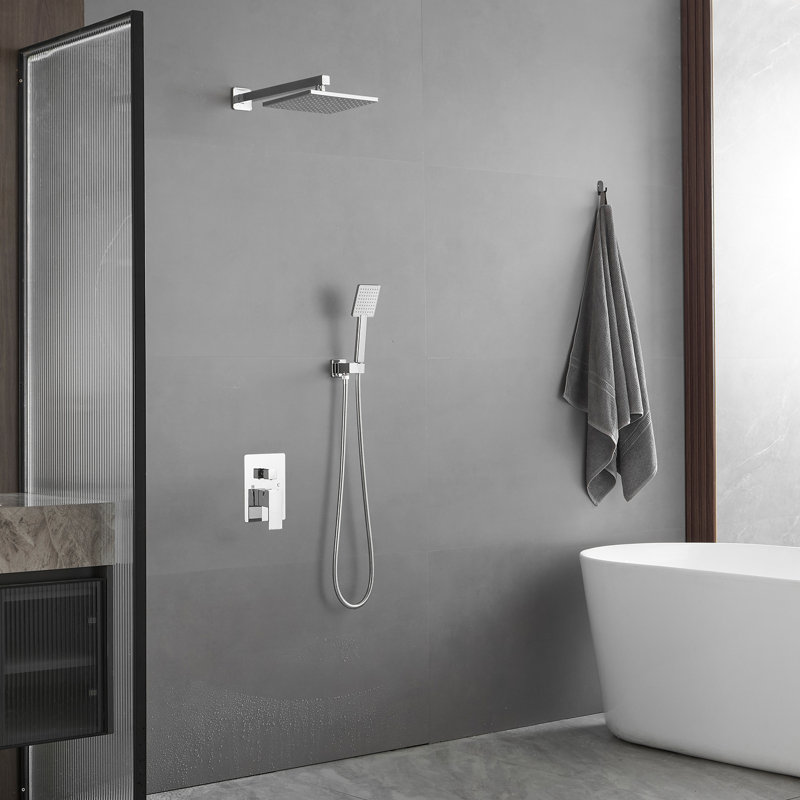 Complete Shower System, Polished Chrome