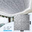 2 pi X 2 pi Carreaux de plafond en PVC à coller ou à poser, panneaux de PVC imperméables pour la décoration intérieure-88359723