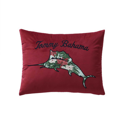 Tommy Bahama Holiday Marlin Red Throw Pillow
