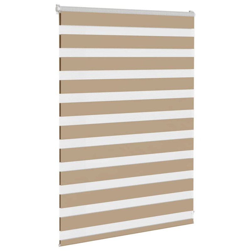 George Oliver Zebra Blind Polyester, 100cmW x 100cmL, Sand Brown