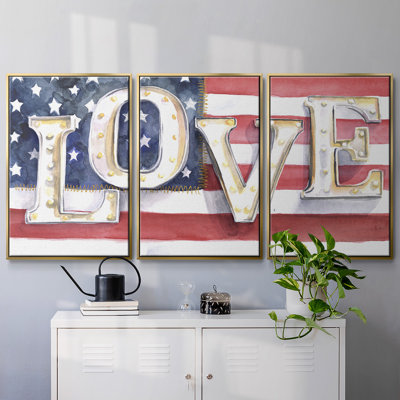 «National Anthem Collection A», reproduction sur toile flottante 3 pièces
