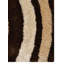 TAPIS EN POLYESTER ÉCOLOGIQUE ET À CAPUCHON Heller Heller - couleur beige et brun | Motif géométrique-256591619