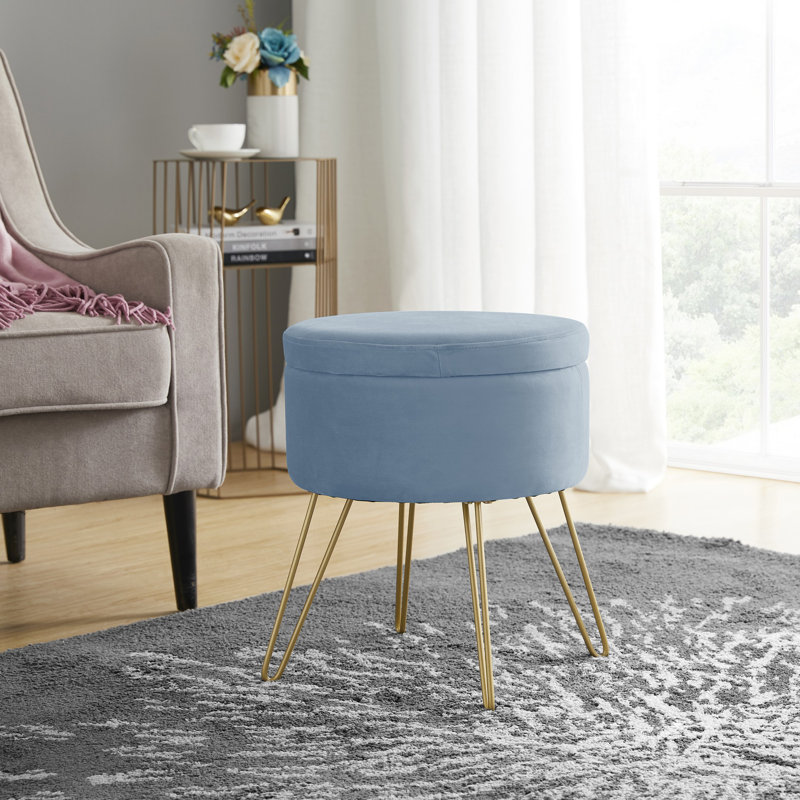 Tabouret de coiffeuse avec repose-pieds Modern