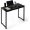 Bureau de travail moderne noir, bureau d'écriture de bureau à domicile peu encombrant, options multiples