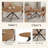 45.3"l Round Modern Kitchen Dining Table With 32.4"h Dining Chair-113244554-113244555
