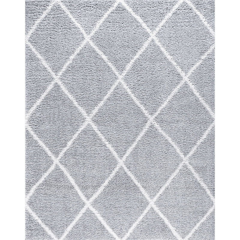 Tapis argenté Attebery, Tapis de couloir 2 pi 3 po x 7 pi 3 po