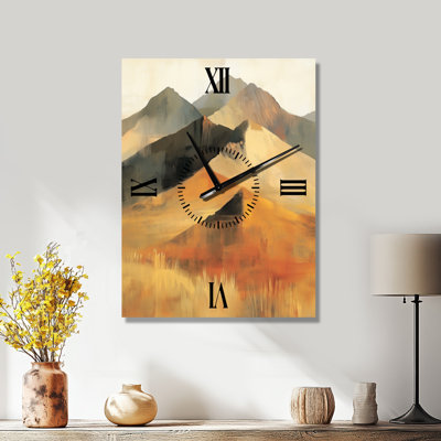 Colors of Rainbow Mountain II - Nature Silent Wall Clock