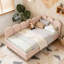 Lit de jour rembourré avec rangement-398043296