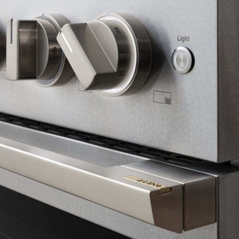 ZLINE Autograph 48 in. Marino Dual Fuel Range with 8 Burner DuoPro Cooktop and Black Accents, Satin Stainless Steel