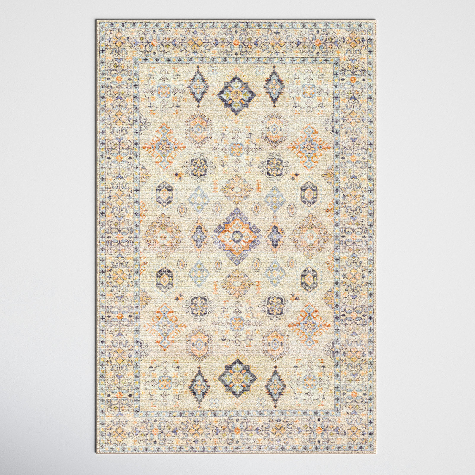 Emmie Machine Washable Oriental Rug, Rectangle 2'7" x 4'