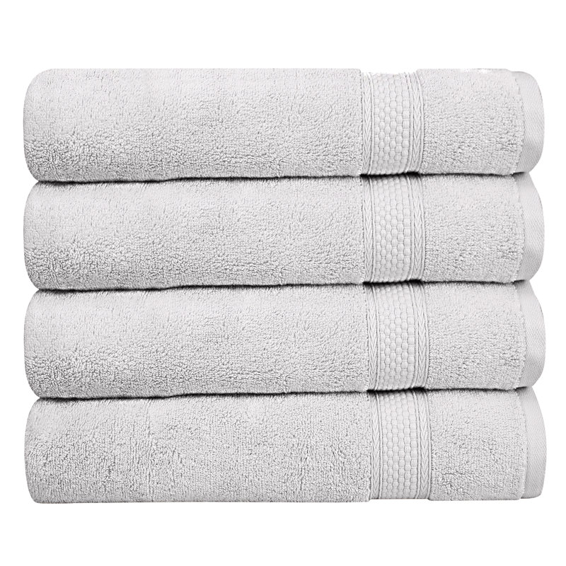 Tolna - A1HC Premium Bath Towel Set Ultra Soft Quick Drying, Super Absorbent Low Lint Towel Sets, Bright White, 30" x 54"
