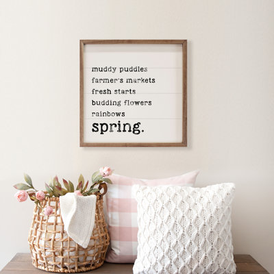 Spring List - blanc