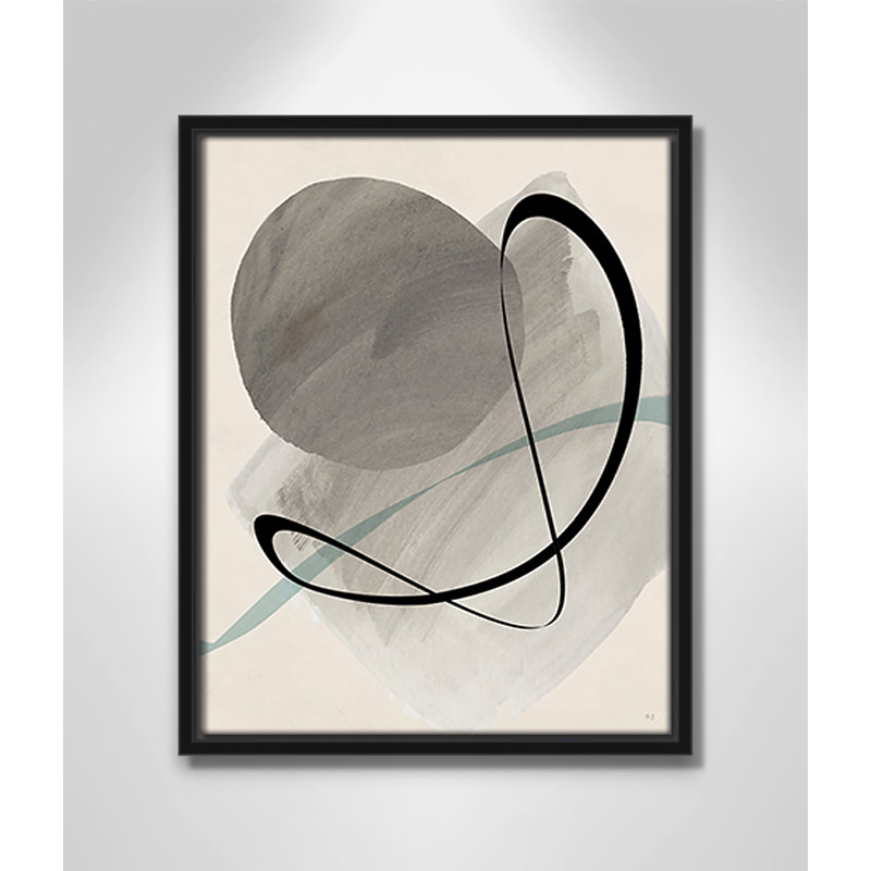 «Mid Century Dance II» par Susan Jill, reproduction sur toile, H 15,5 po x l 12,5 po x P 2 po, Noir