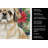 Fawn Pekingese Christmas PoinsettIas Kitchen Towel-2080583786