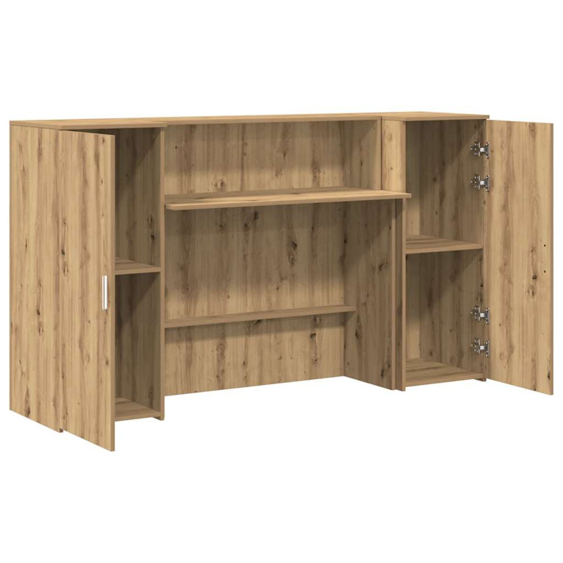 Baki Standing Desk, Artisan Oak, 103.5cm H x 180cm W x 50cm D