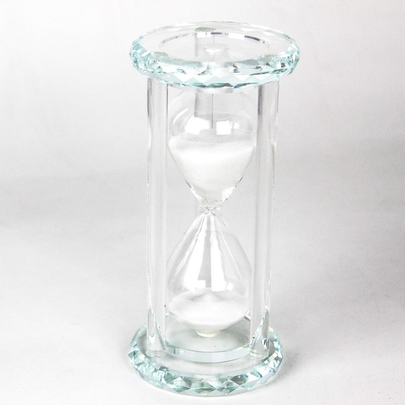 Crystal hourglass timer