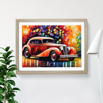 Painted Classic Car Vol.1 Abstract - Framed Print