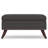 Owen 36"W Upholstered Fabric Mid-Century Modern Square Lift-Top Ottoman with Tufted Detail-91287341