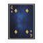 «Four Of Diamonds Space», carte de jeu sur toile, art mural-516281728