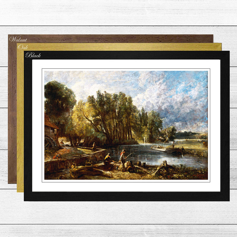 John Constable - Single Picture Frame Painting, Black